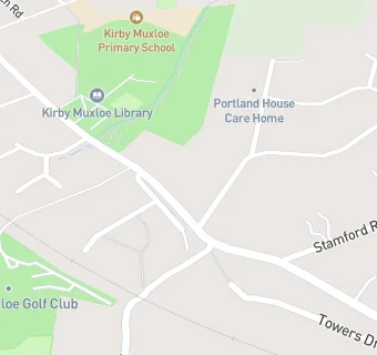 map for Kirby Muxloe Bowls Club