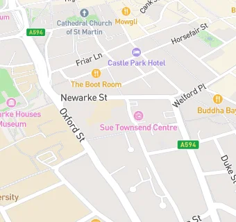 map for Sue Townsend Theatre