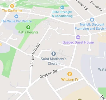 map for St Matthew's Church