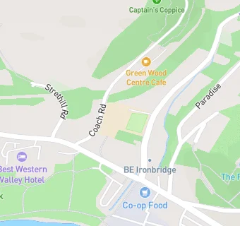 map for Coalbrookdale and Ironbridge CofE Primary School