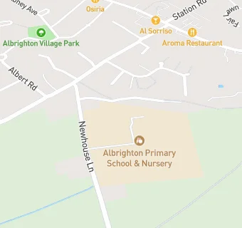 map for Albrighton Junior School