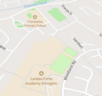 map for Landau Forte Academy, Amington