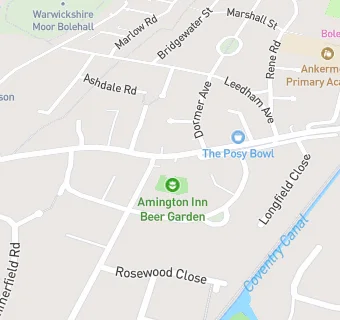 map for The Amington Inn