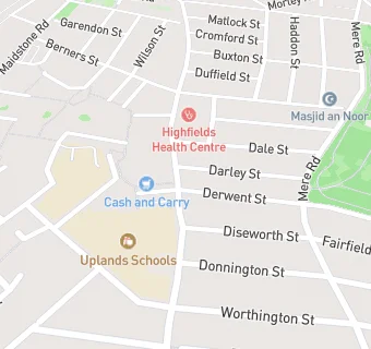 map for Islamic Girls' School Leicester