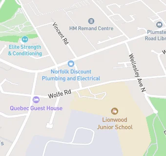 map for Lionwood Junior - Norse Commercial Services