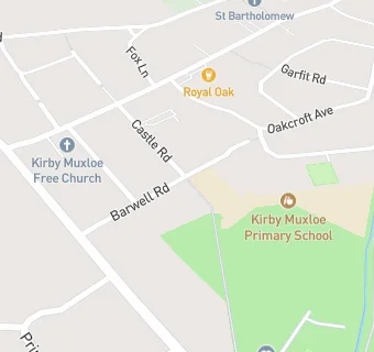 map for Kirby Muxloe Day Nursery And Preschool