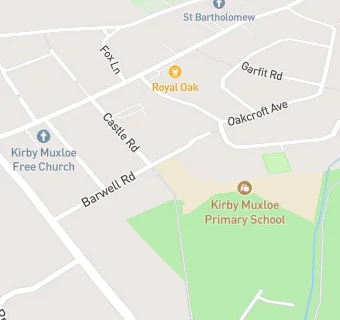 map for Kirby Muxloe Primary School