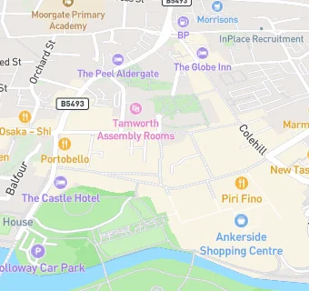 map for Greggs (Middle Entry)