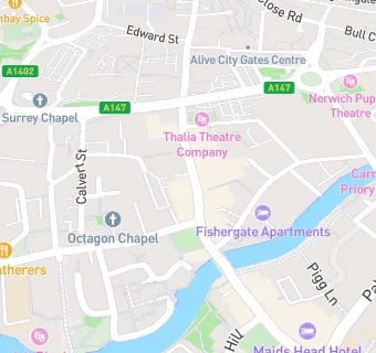 map for Norwich Pizza And Kebab