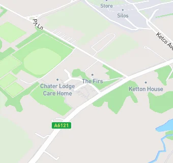 map for Chater Lodge Care Home