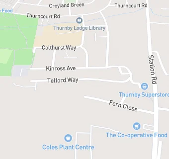 map for Thurnby Superstore