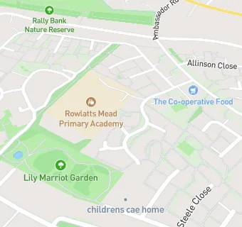 map for Rowlatts Mead Primary Academy