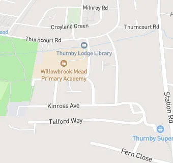 map for Willowbrook Mead Primary Academy