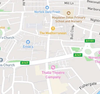 map for Cafe Norwich