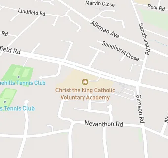 map for Christ the King Catholic Voluntary Academy