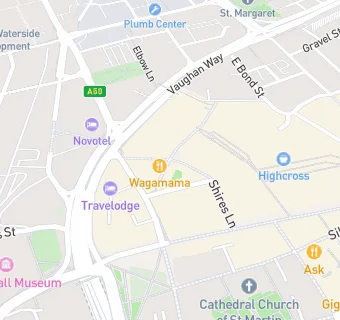 map for Wagamama