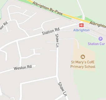 map for Albrighton Medical Practice