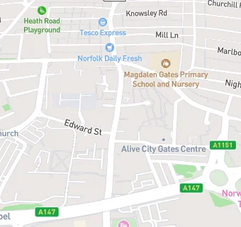 map for Norwich Social Club