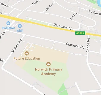 map for Larkman Community First School, Norwich