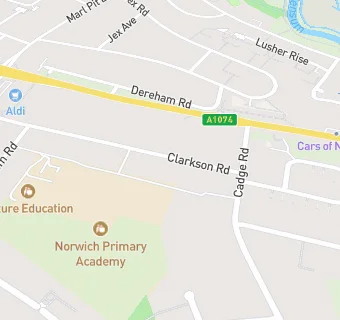 map for Larkman Primary School