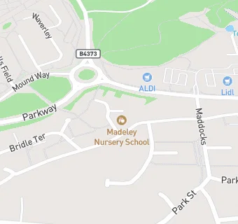 map for Madeley Nursery School