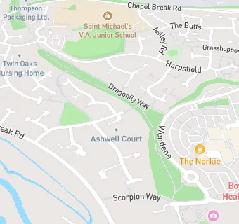 map for Ashwell Court Lunch Club