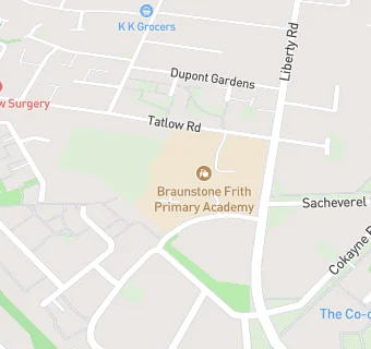 map for Braunstone Frith Junior School