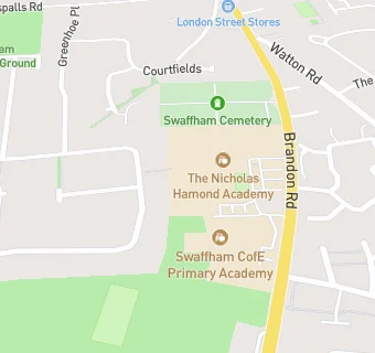 map for Swaffham Hamond's High School