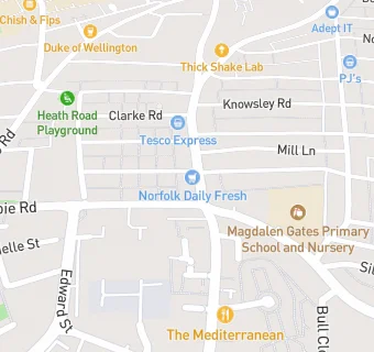 map for Norfolk Daily Fresh