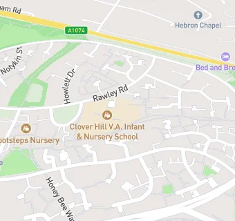 map for Clover Hill Infant School and Nursery