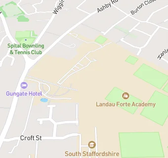 map for Landau Forte Academy Tamworth Sixth Form