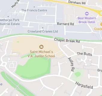 map for St Michael's VA Junior School