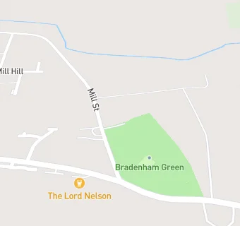 map for Bradenham Village Hall