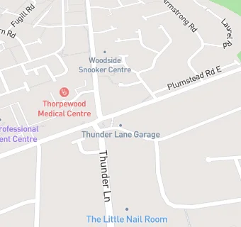 map for NTS Retail Ltd T/As Thunder Lane Garage Ltd