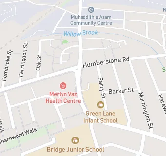 map for Green Lane Infant School