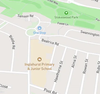 map for Inglehurst Junior School