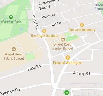 map for Angel Road Junior School