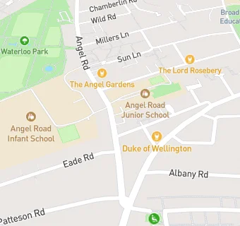 map for Angel Road Junior School