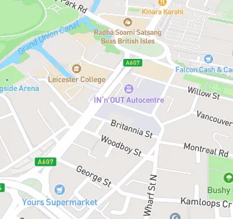 map for Bar Bulsho Cafe (within Britannia Street Community Centre)