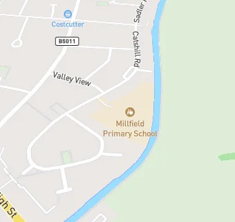 map for Millfield Primary School