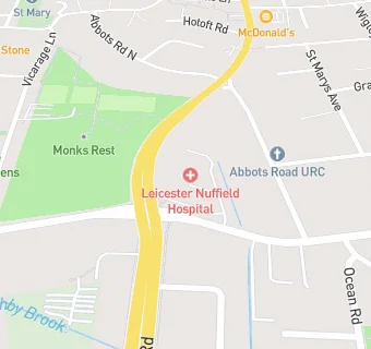 map for Sodexo @ Nuffield Hospital