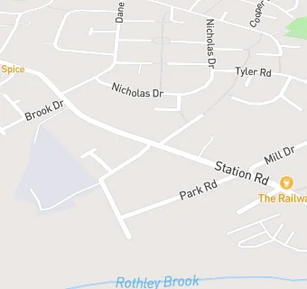 map for Ratby Surgery