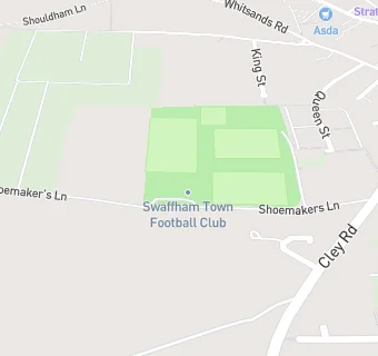 map for Swaffham Football Club