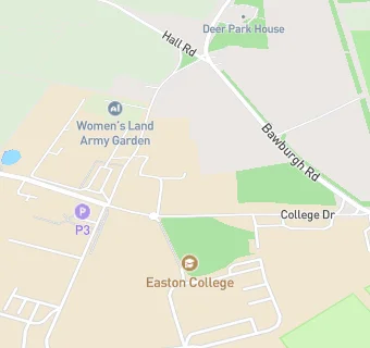 map for Easton & Otley College