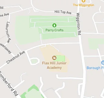 map for Flax Hill Junior School