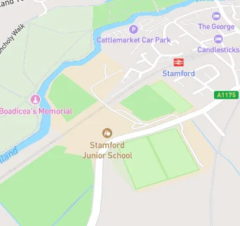 map for Stamford Junior School