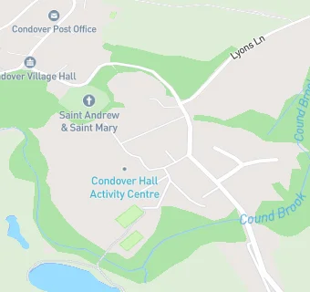 map for Condover Horizon School