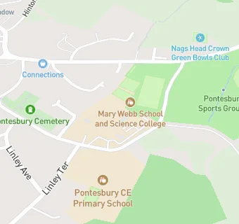 map for Mary Webb School and Science College