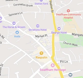 map for Swaffham Cafe