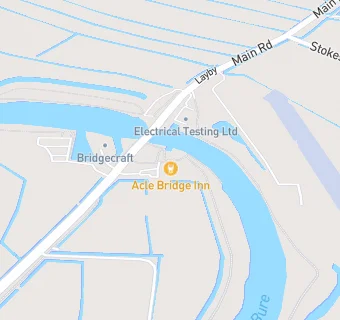 map for The Acle Bridge Inn